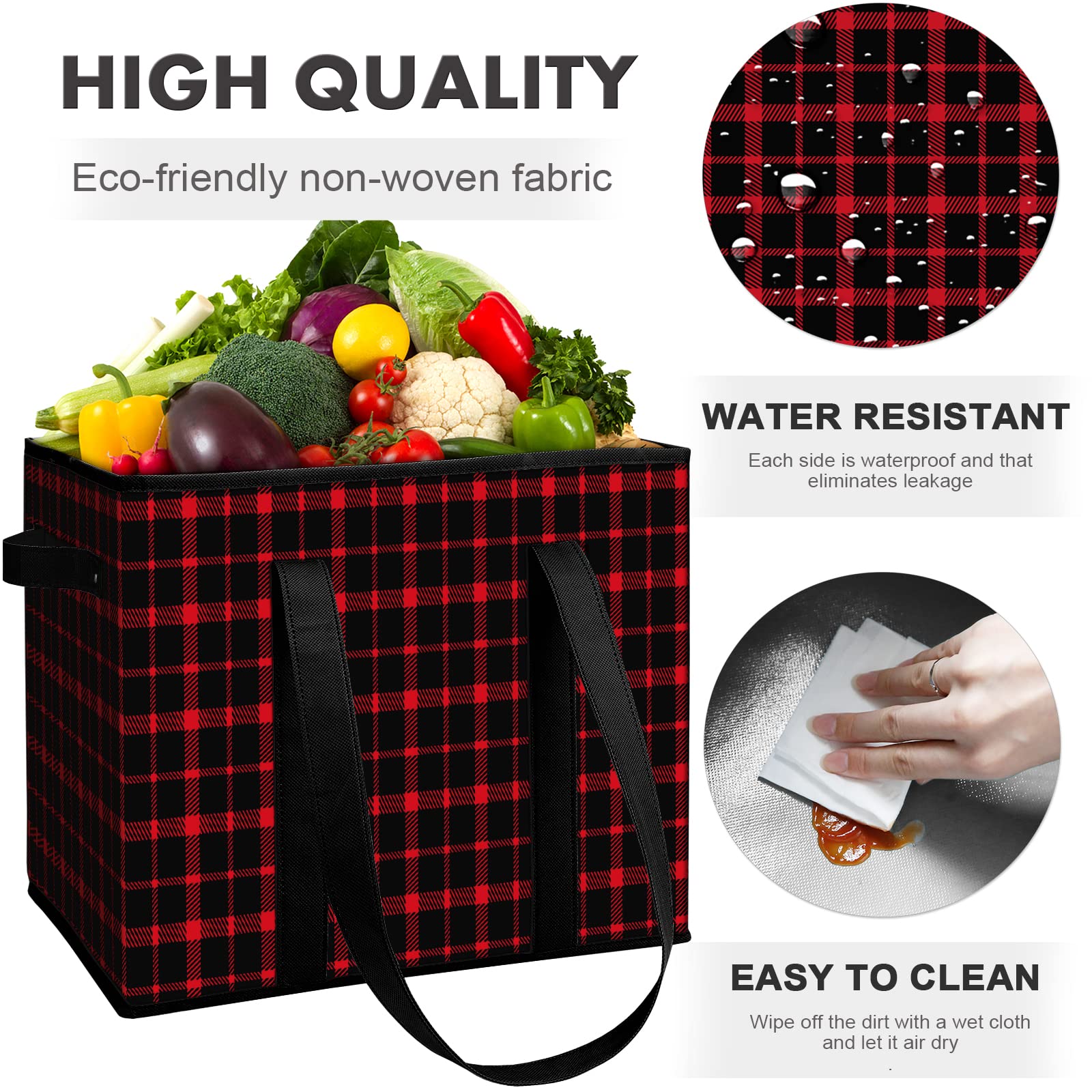 Bolsas Wiselife plegables, almacenaje compacto para coche o bolso.