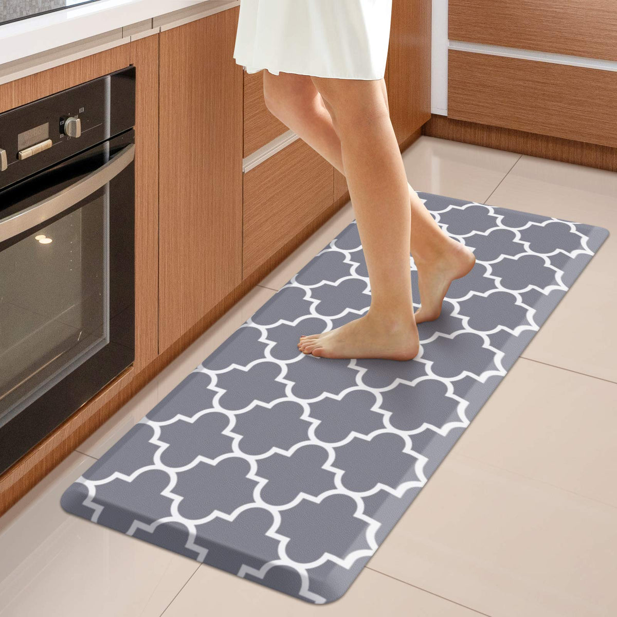 WiseLife cocina almohadilla antic-fatiga gris para mayor confort al cocinar