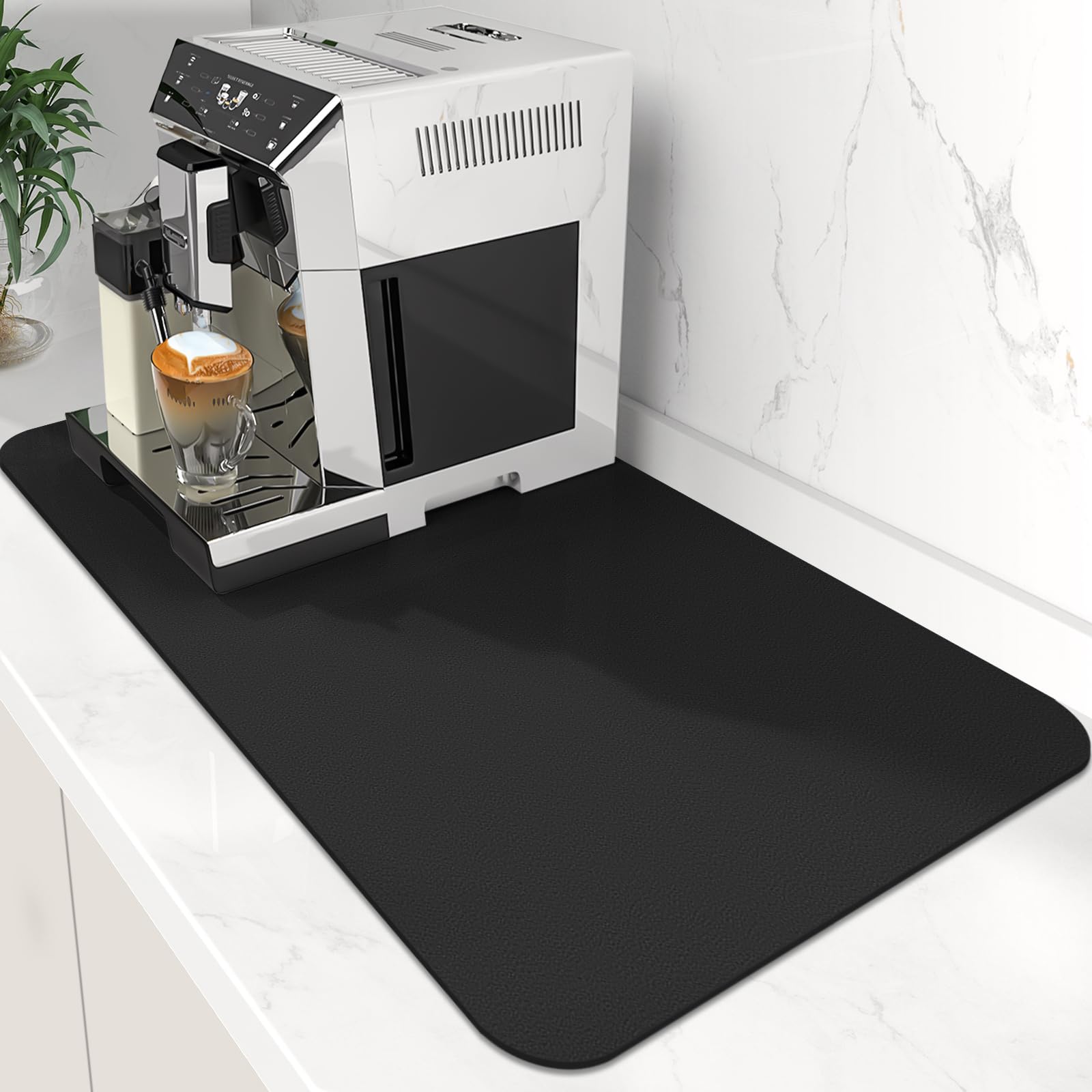 Wiselife alfombra para café absorbente grande mantiene encimera seca.