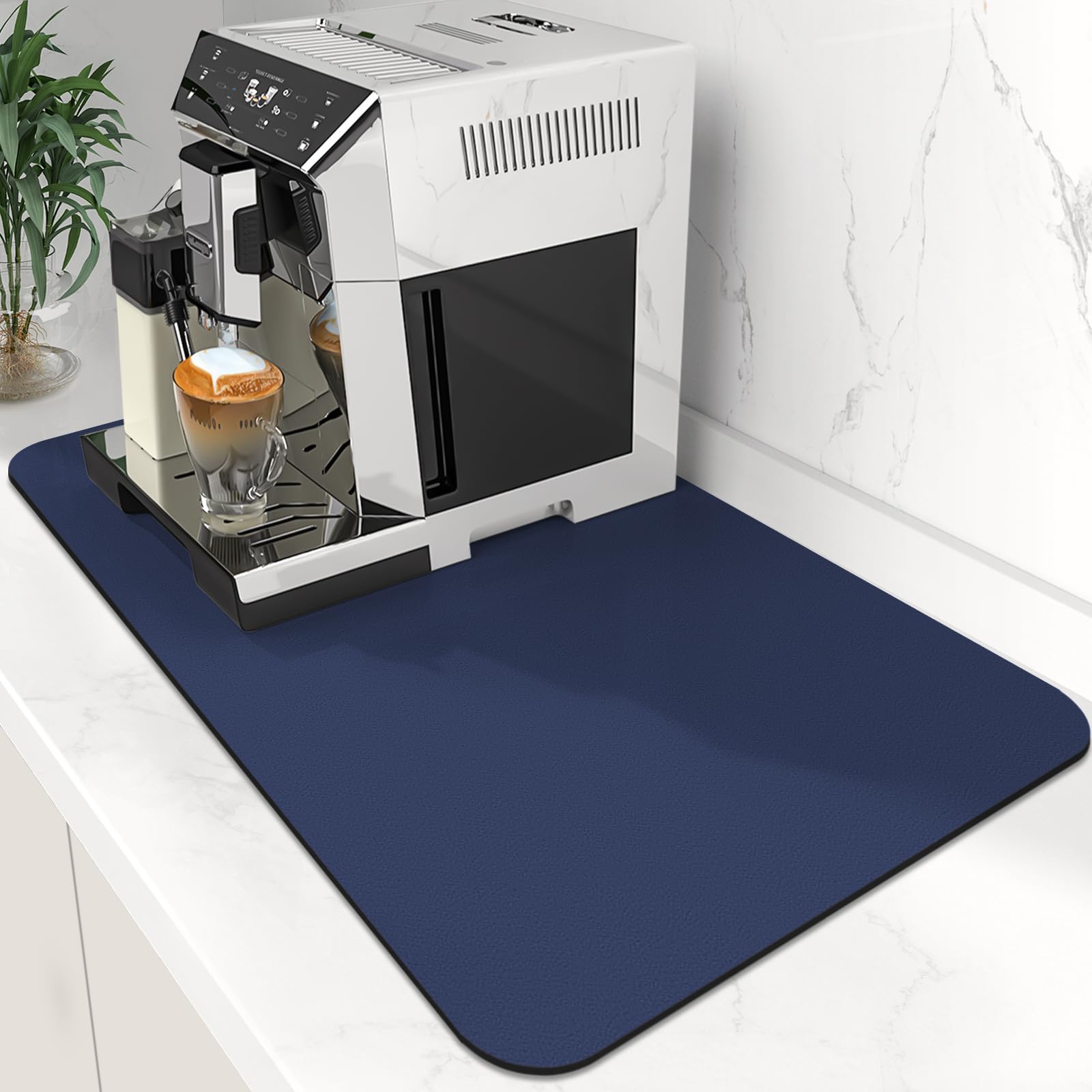 Tapete WiseLife absorbente para café, ideal para mantener la encimera limpia.