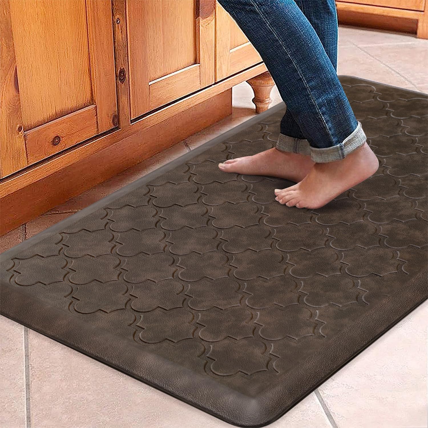 WISELIFE tapete cocina acolchado 20x39 para mayor confort al estar de pie