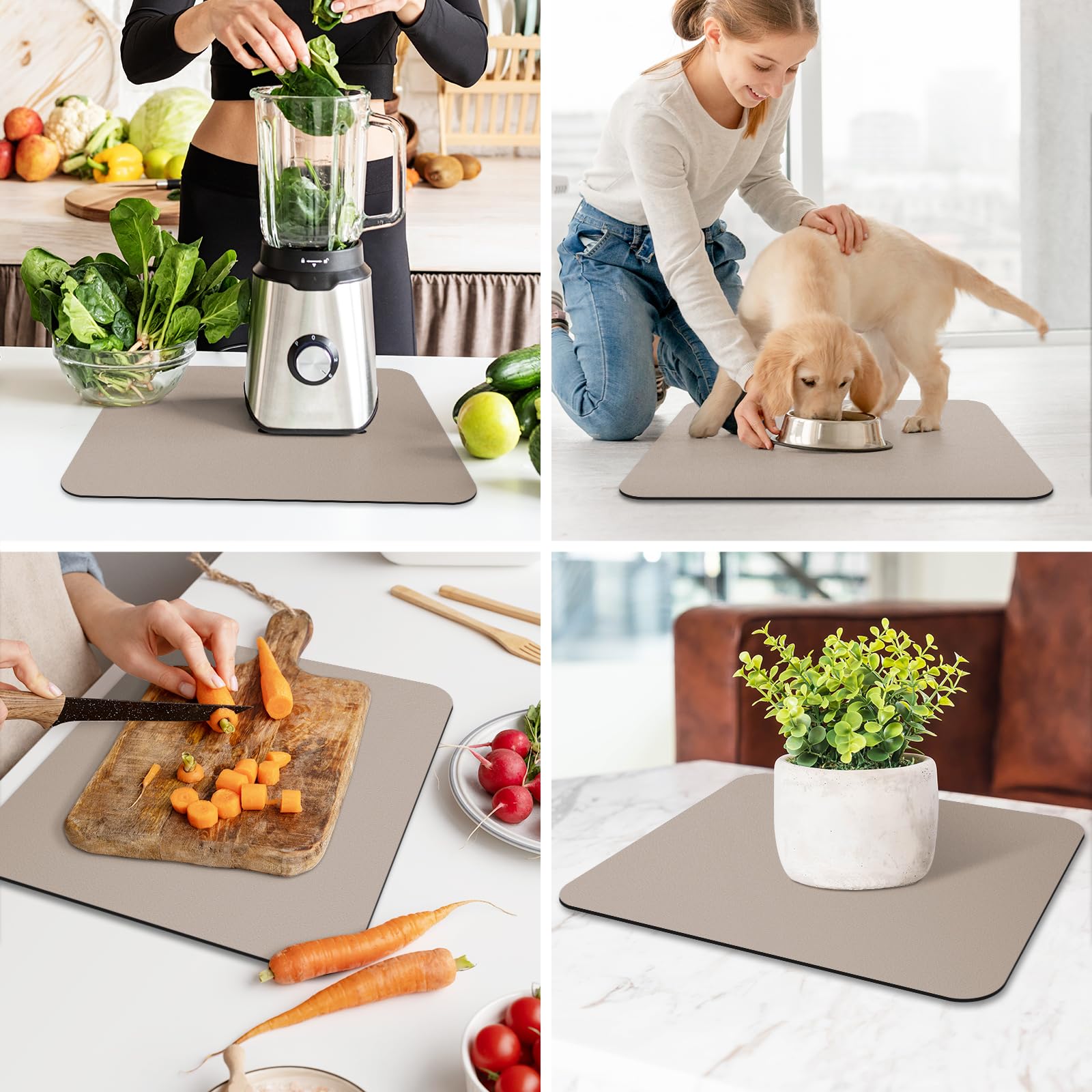 WISELIFE tapete secado enrollable para almacenamiento compacto