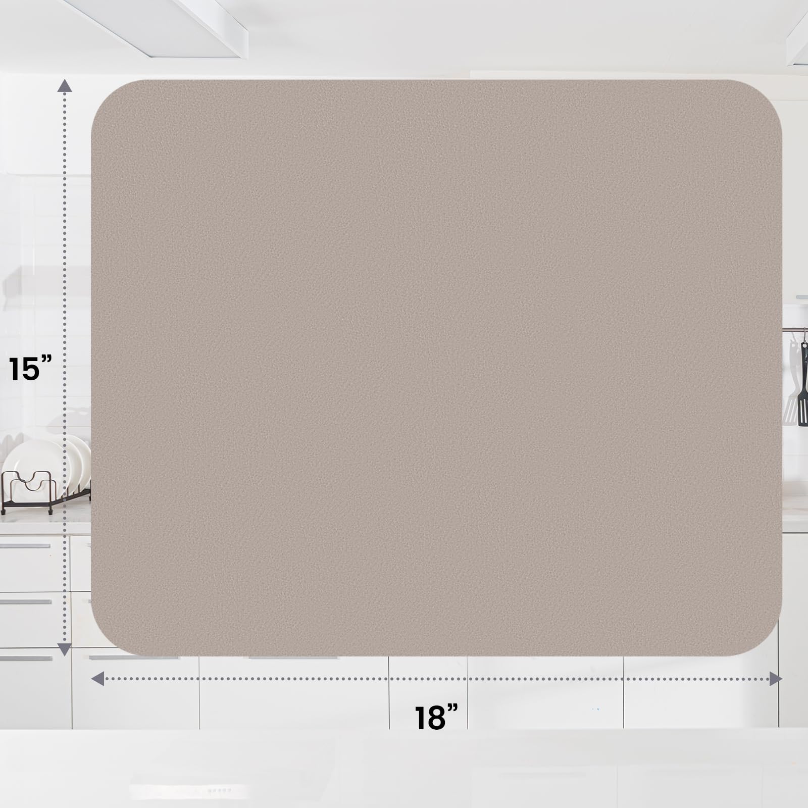 WISELIFE tapete secado tamaño grande 16x24 para varias piezas