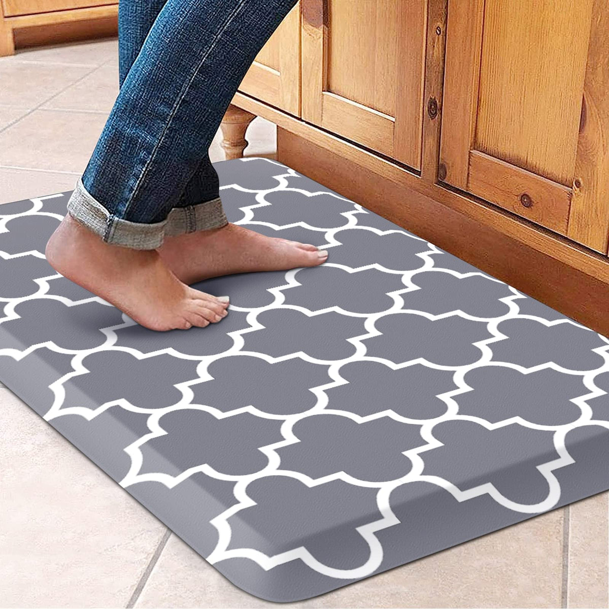 WISELIFE alfombra antifatiga cocina 17-3x28: soporte cómodo para estar de pie