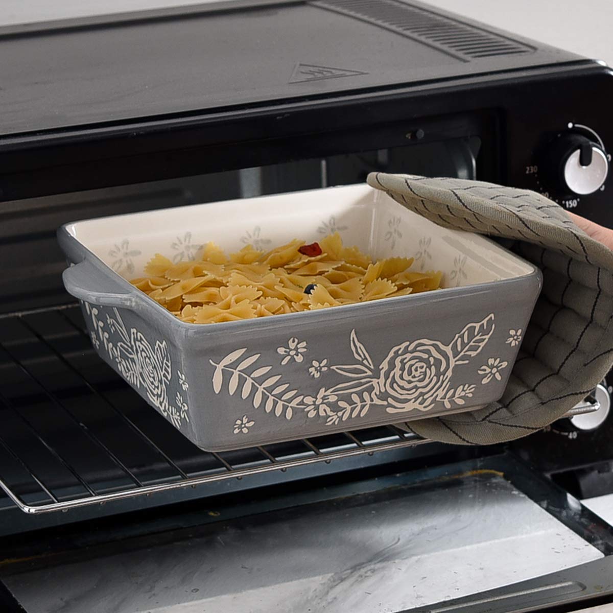 Bandeja Wisenvoy apta para horno y microondas, uso versátil.