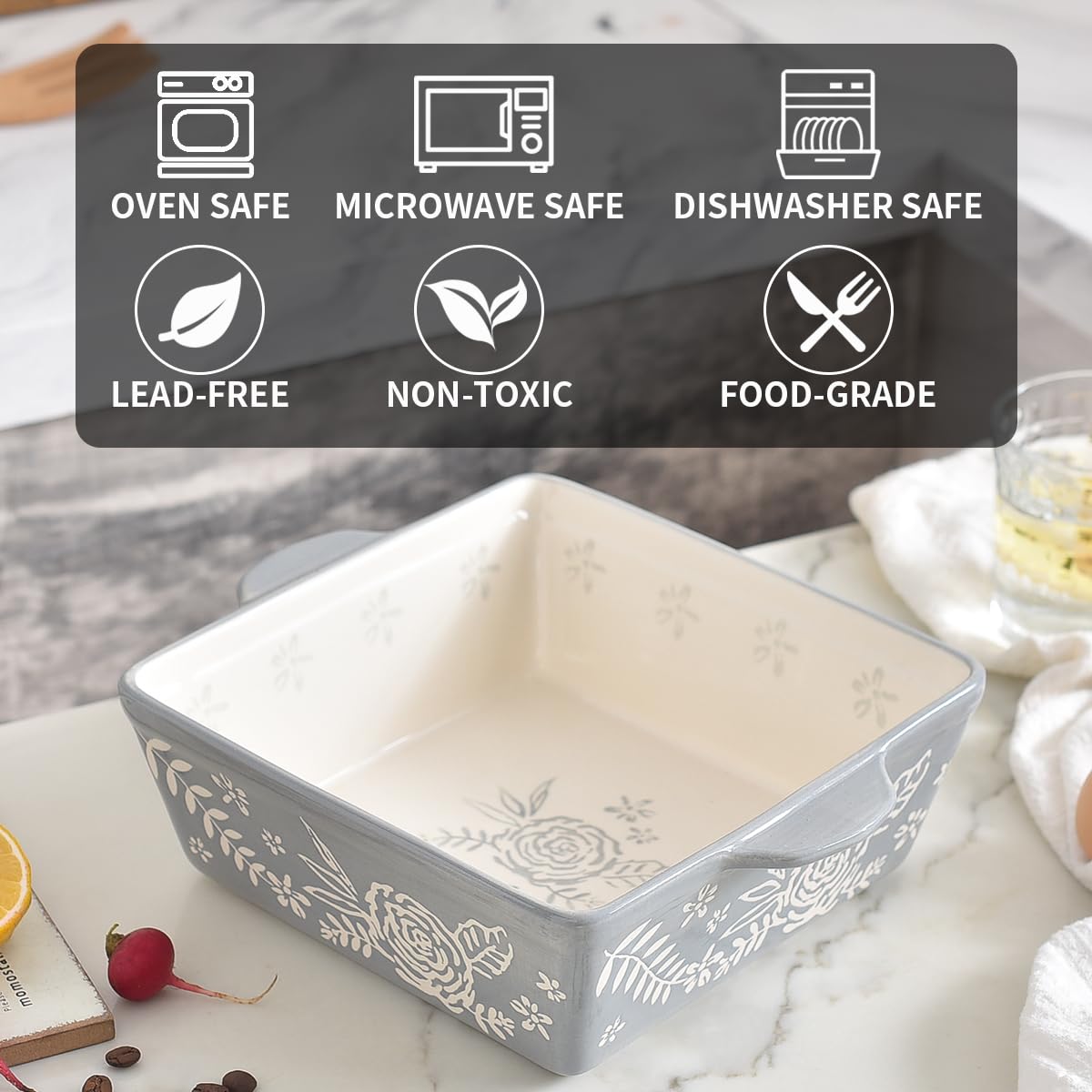 Wisenvoy multiuso: hornear, gratinar y servir en una fuente.