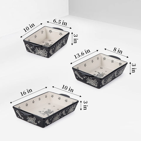 Wisenvoy cazuela cerámica apta para microondas y horno para calentar y servir