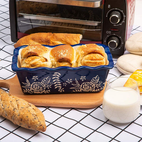 Wisenvoy pan de molde cerámico interior, superficie lisa para limpieza