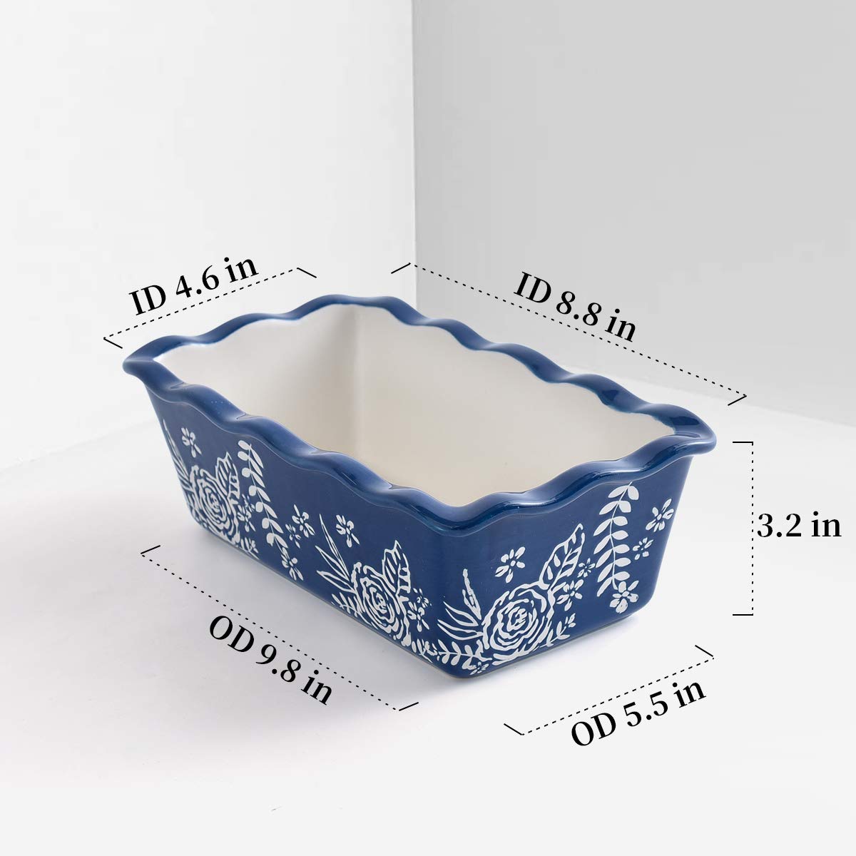 Wisenvoy pan de molde cerámico uso en microondas y horno