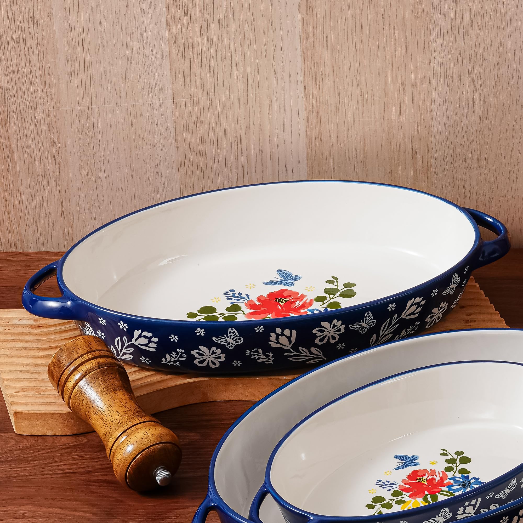 Wisenvoy plato servir ceramica oval: presentación atractiva en la mesa.