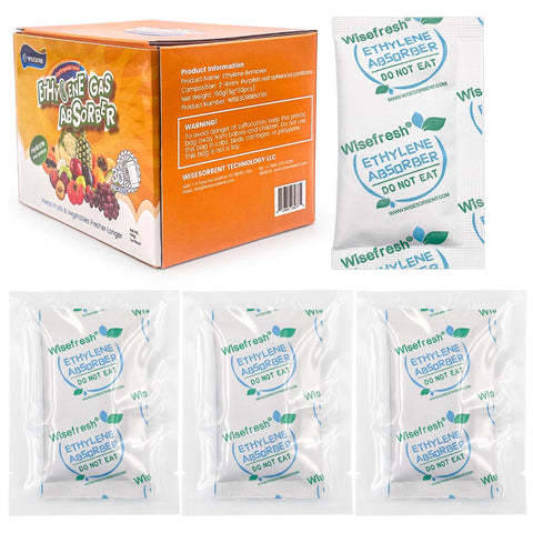 WiseFresh bolsa de 5 g absorbe etileno para mantener frutas y verduras más frescas.