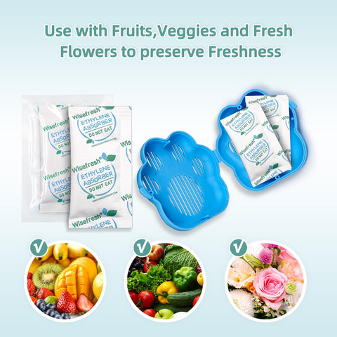 Incluye 30 paquetes para proteger frutas y verduras en casa.