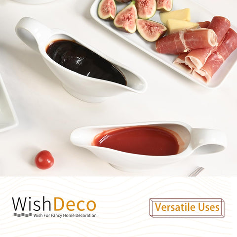 WishDeco Jarra de salsa que eleva la presentación en la mesa.