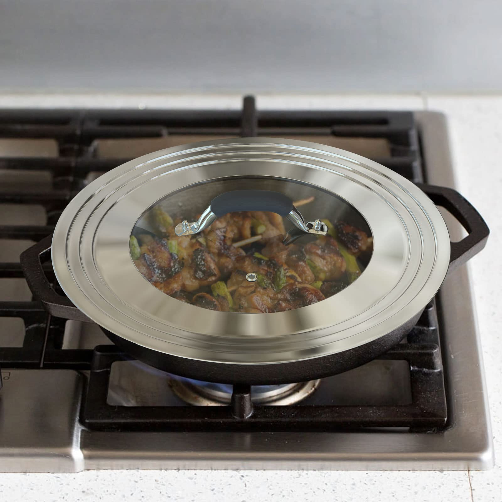 WishDirect tapa de gran tamaño para sartenes 11 a 15 pulgadas