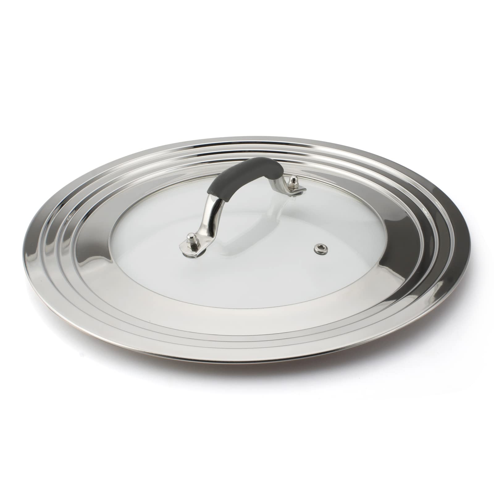 WishDirect tapa universal 15 pulgadas de vidrio, visión clara para cocinar a fuego lento
