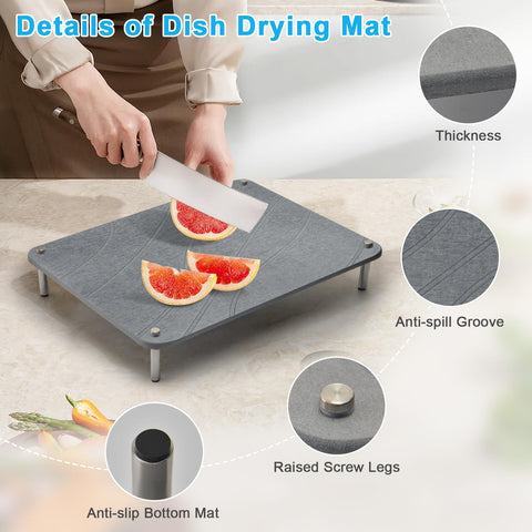 Wishfly diseño curvo secado cocina, maximiza área útil.