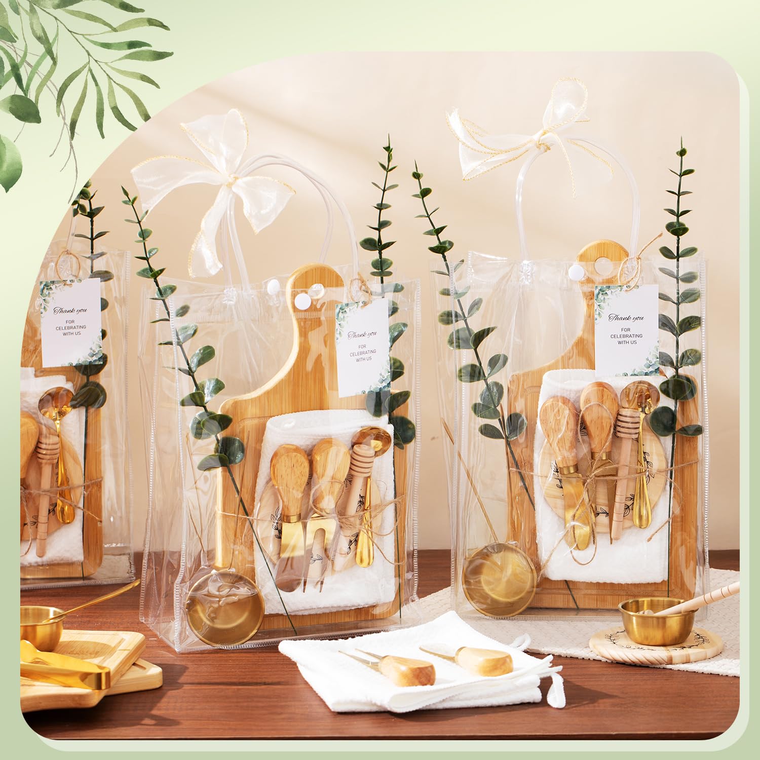 Utensilios Wishfond dorados para servir queso con estilo