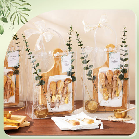 Utensilios Wishfond dorados para servir queso con estilo