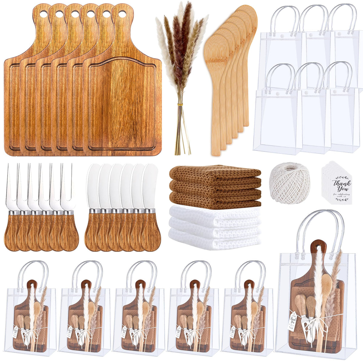 Wishfond tablas de queso de acacia cuadradas para servir con estilo