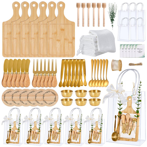 Conjunto Wishfond: tablas de queso de bambú para servir y presentar