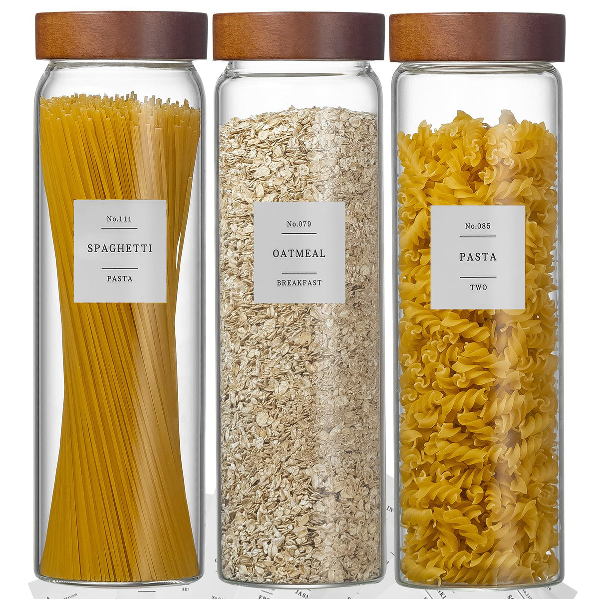 Jarra Wissy&Konny para pasta espagueti, vidrio claro, almacenamiento cómodo.