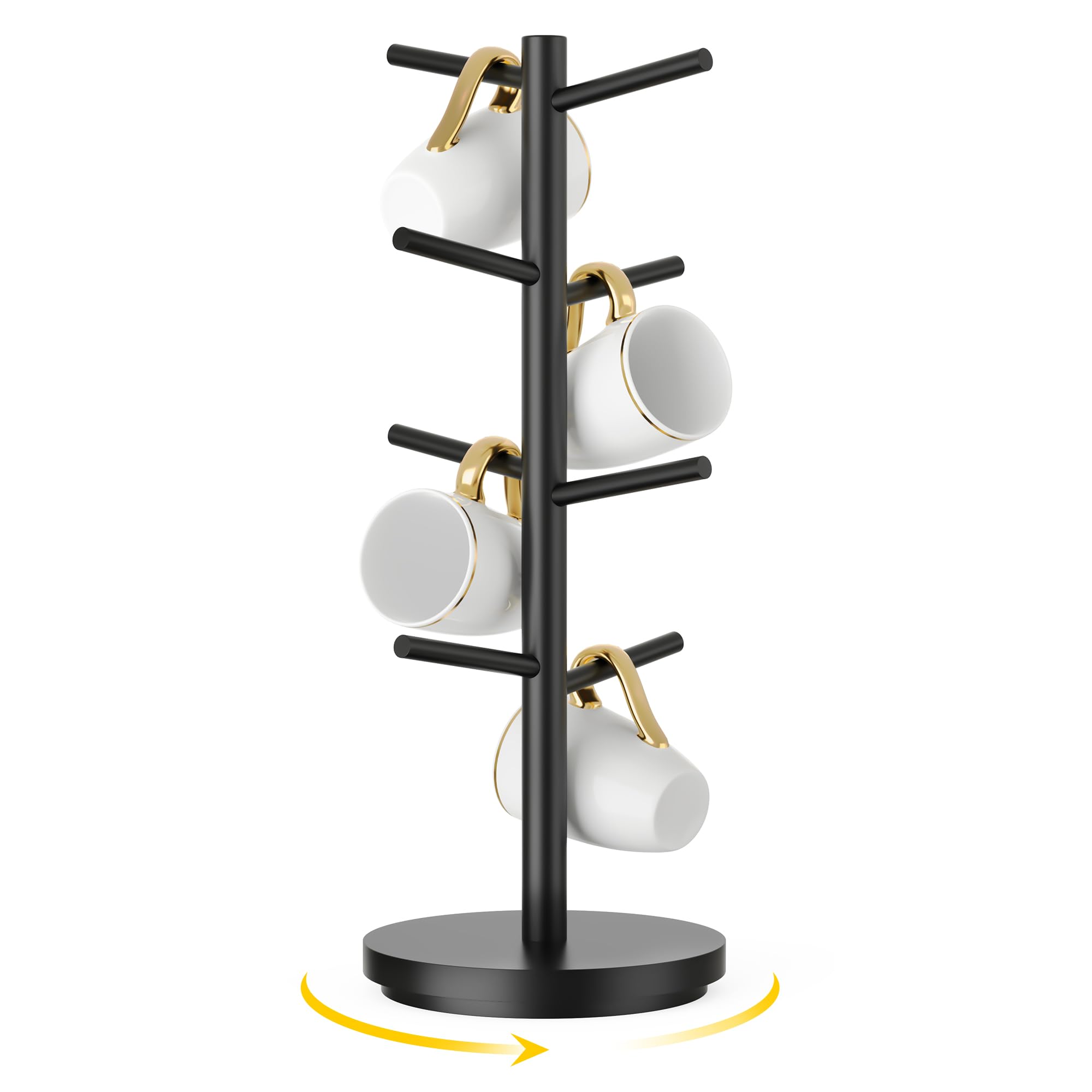 Wisuce arbol porta-tazas 360 giro, acceso rápido y cómodo para cualquier esquina.