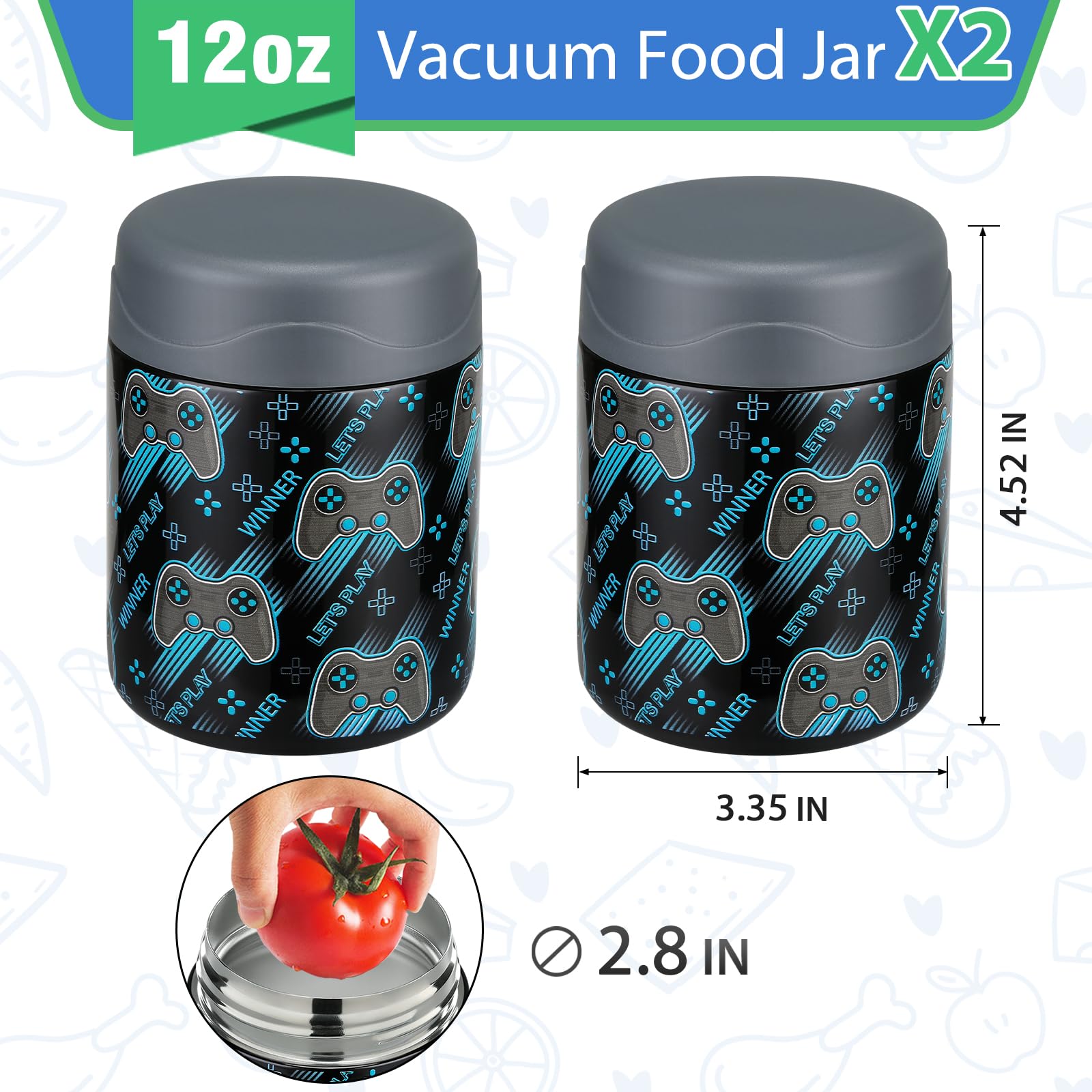 wiwens uso escolar y viaje, ideal para almuerzo en clase o excursiones