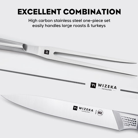 Tenedor para pavo WIZEKA de 8 pulgadas, garantiza piezas grandes