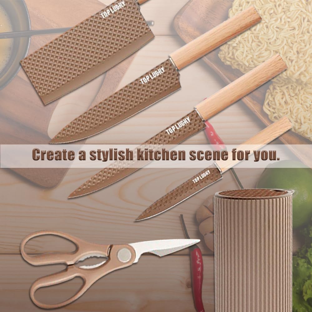 Wiztoynia: bloque universal para cuchillos organiza la cocina con estilo