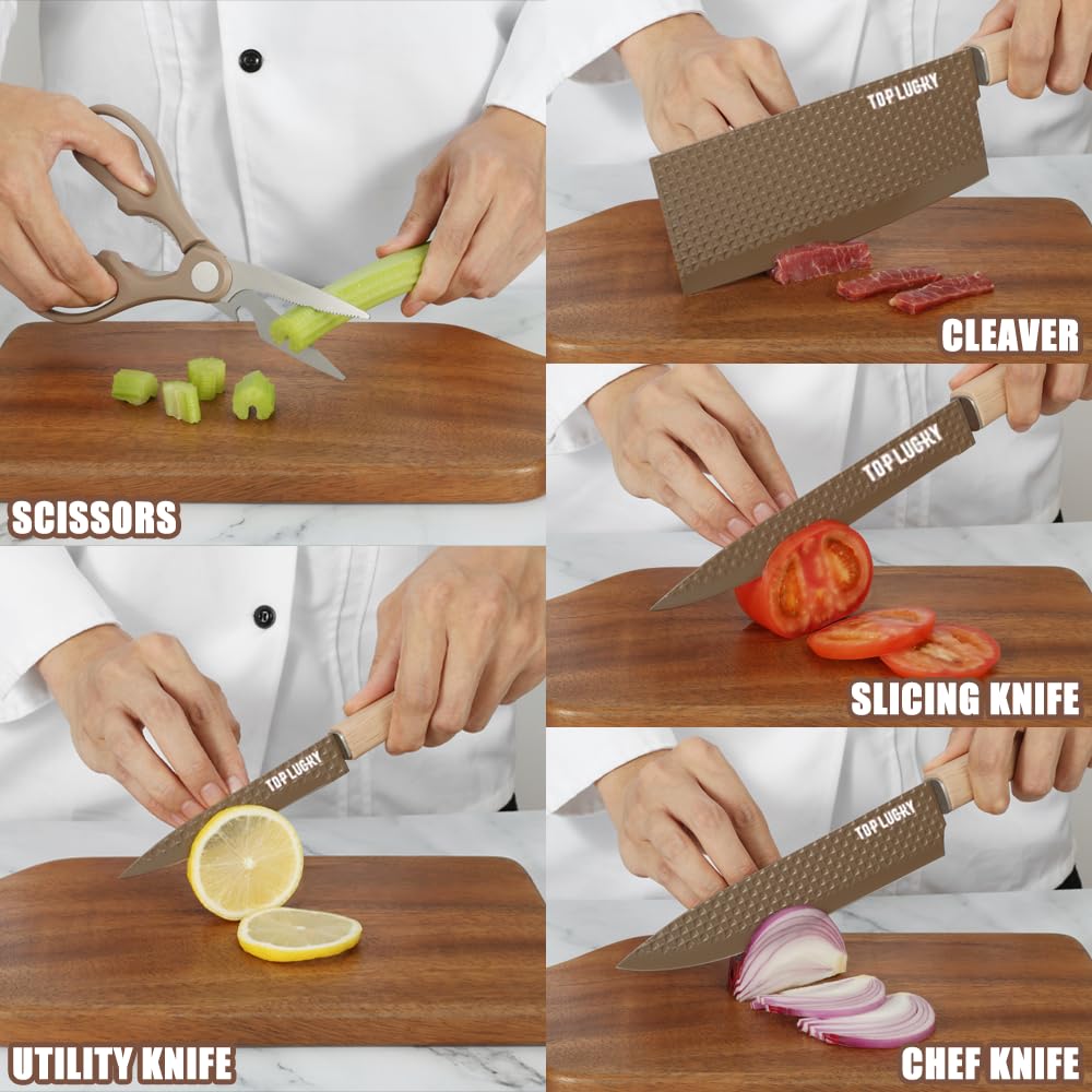 Wiztoynia: cuchillo de chef de 10 pulgadas con filo duradero para preparaciones