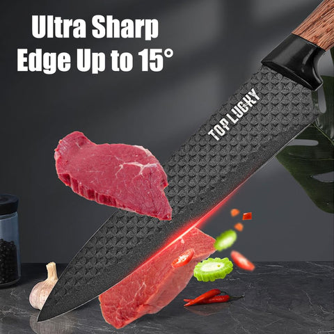 Cuchillo de chef Wiztoynia 10 pulgadas con filo afilado para precisión