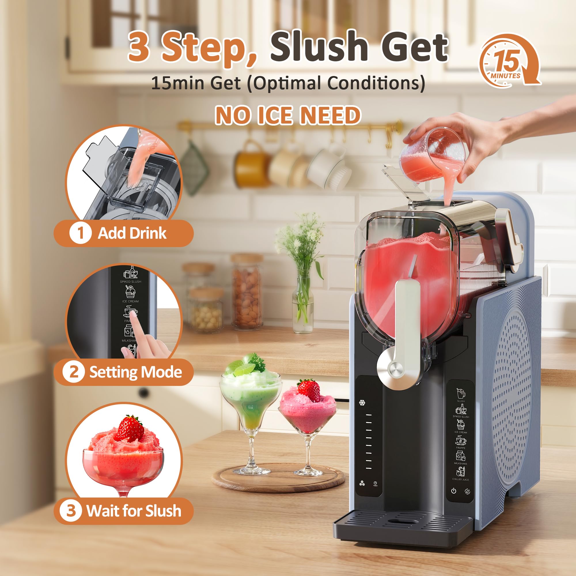 WIZAURA slushie, modo casero con recetas para postres en casa