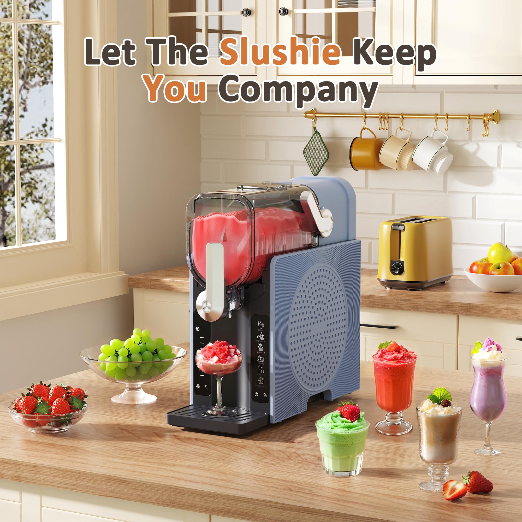 WIZAURA slushie, seis modos preestablecidos para bebidas variadas en casa