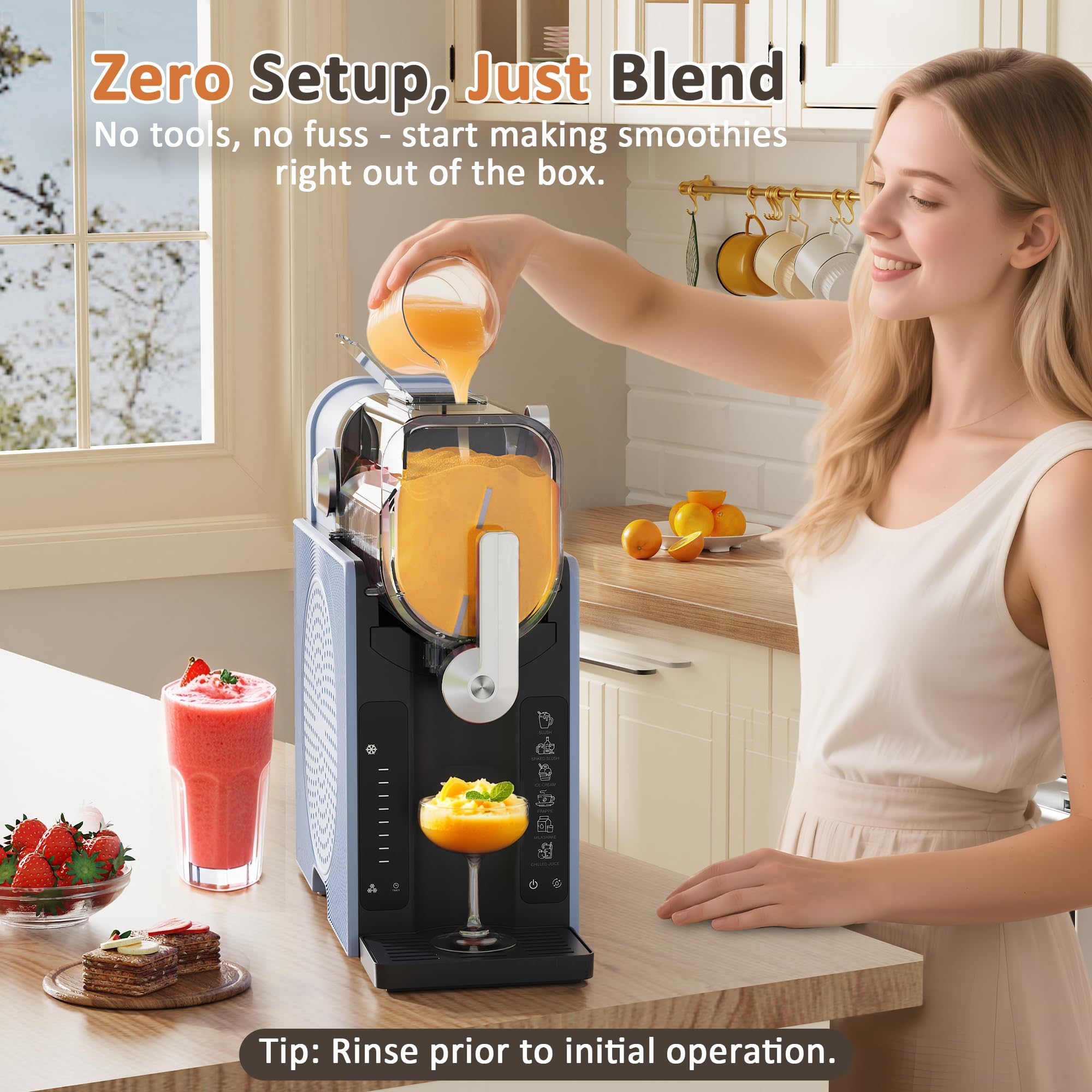 WIZAURA slushie, taza aislada para bebidas frías en casa