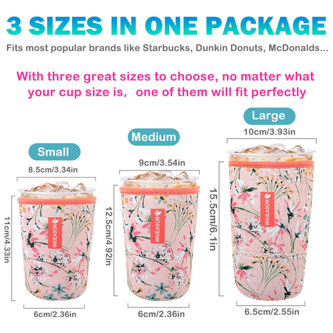 WK IEASON manga aislante para 22-24 oz, evita condensación y derrames.