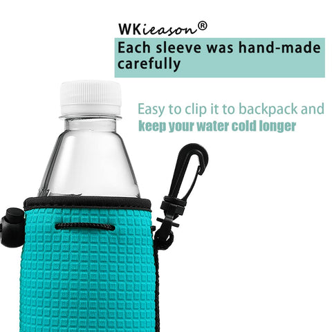 WK IEASON funda aislante de neopreno para botella 18oz ofrece agarre antideslizante.