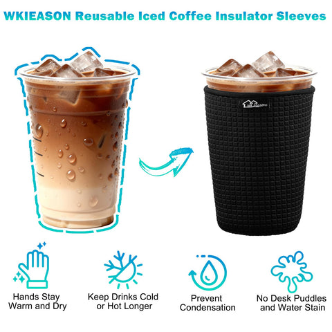 WK IEASON manga aislante 32 oz, apta para vasos grandes.