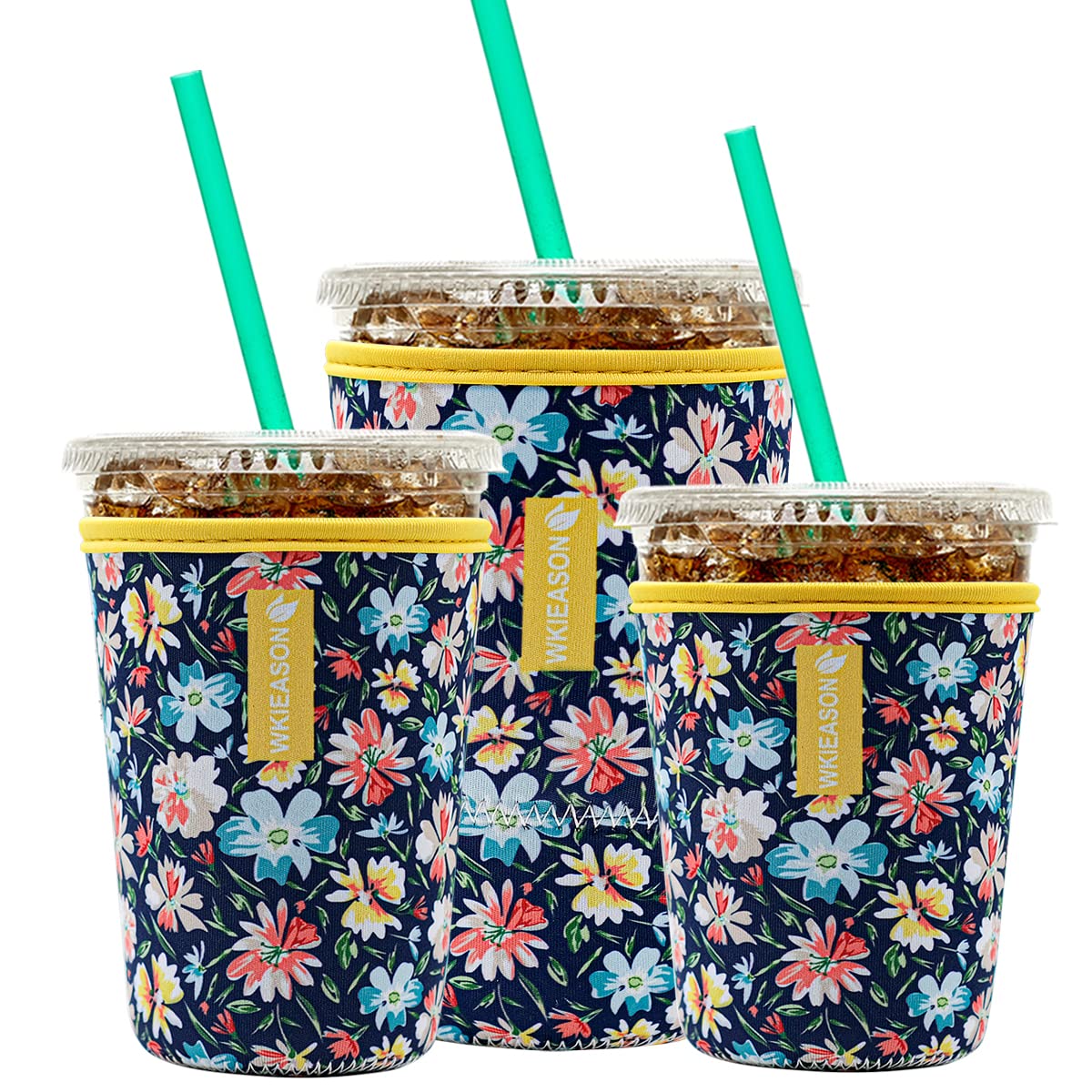 WK IEASON manga-aislante-cafe-frio diseño único protege la taza y reduce condensación.