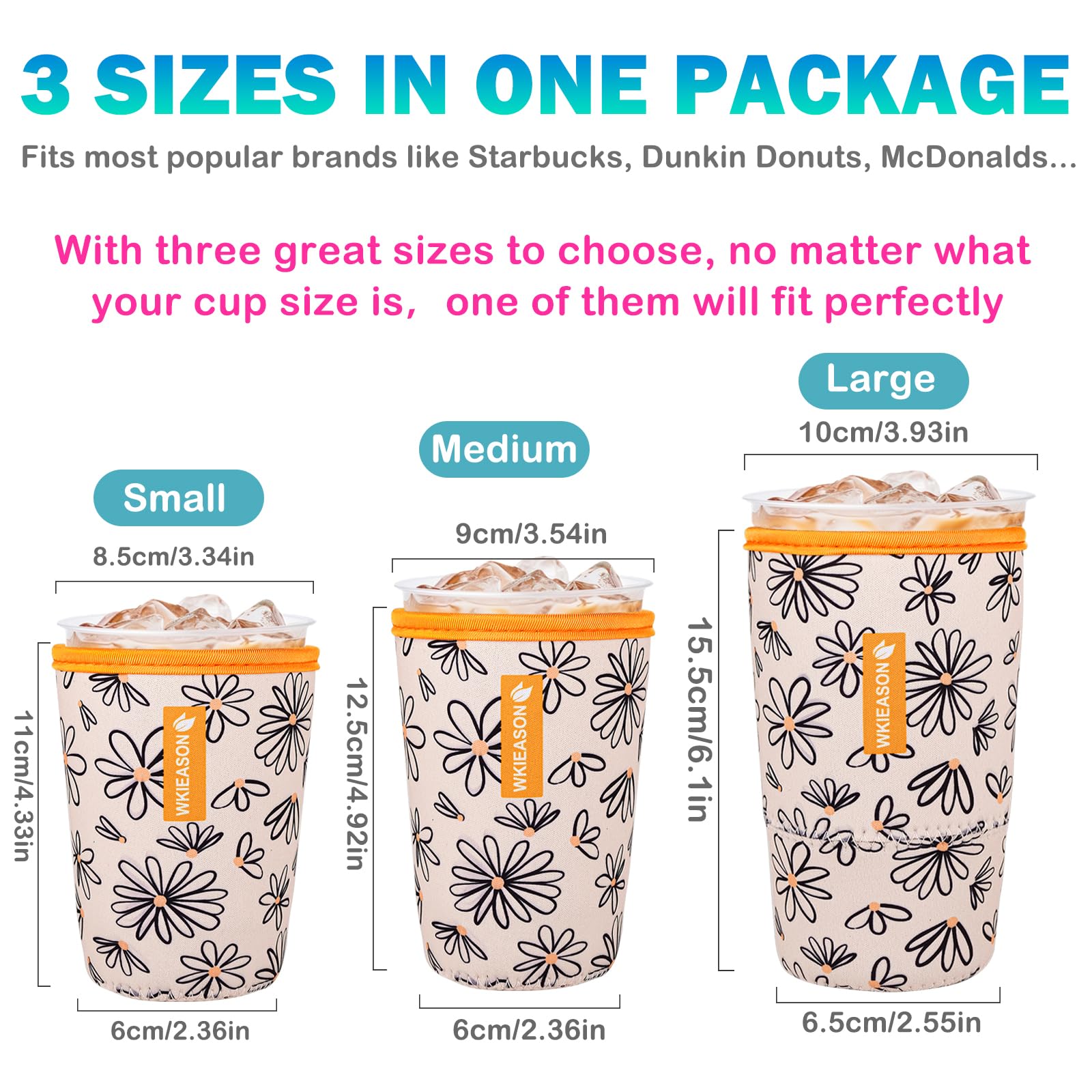 Manga aislante WK IEASON 22-24 oz, mantiene la bebida a temperatura.