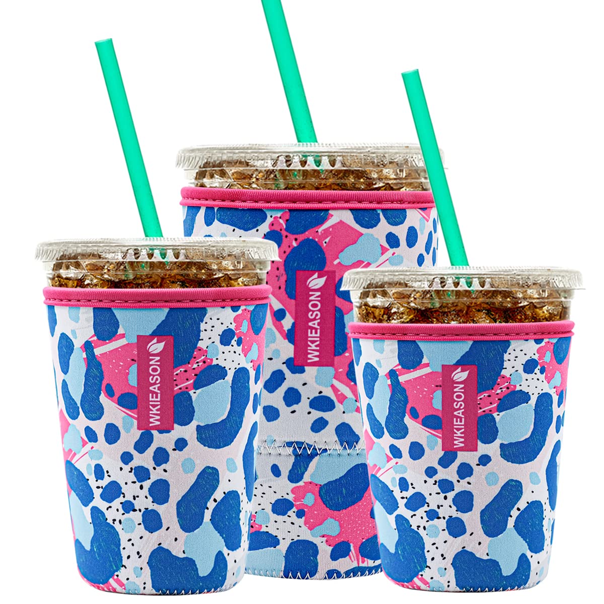 Cubre vasos WK IEASON de neopreno 16-18 oz, mantiene la bebida fría