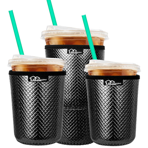WKIEASON funda reutilizable para taza fría, evita condensación y mantiene la bebida fría