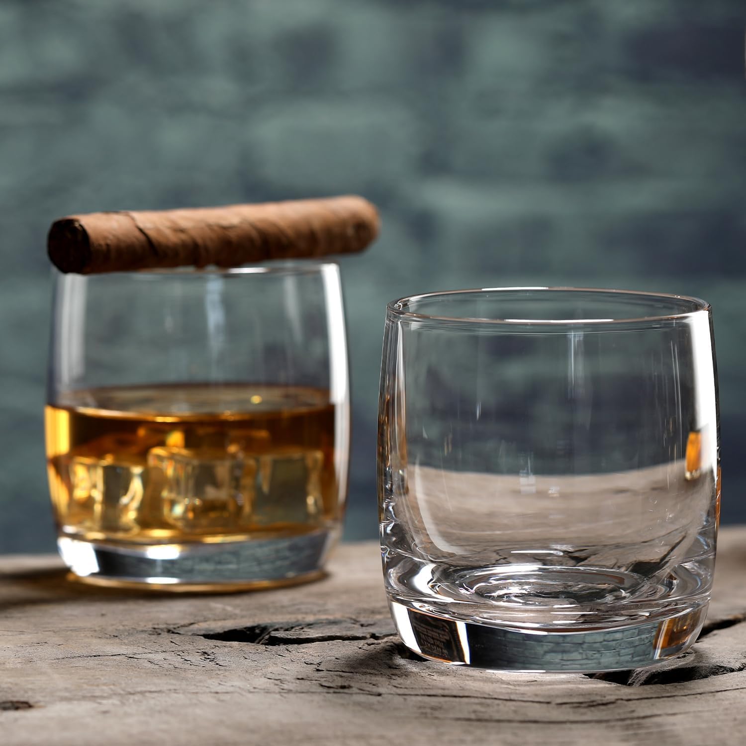 regalo navideño wlasss: conjunto de 6 vasos de cristal para regalo.
