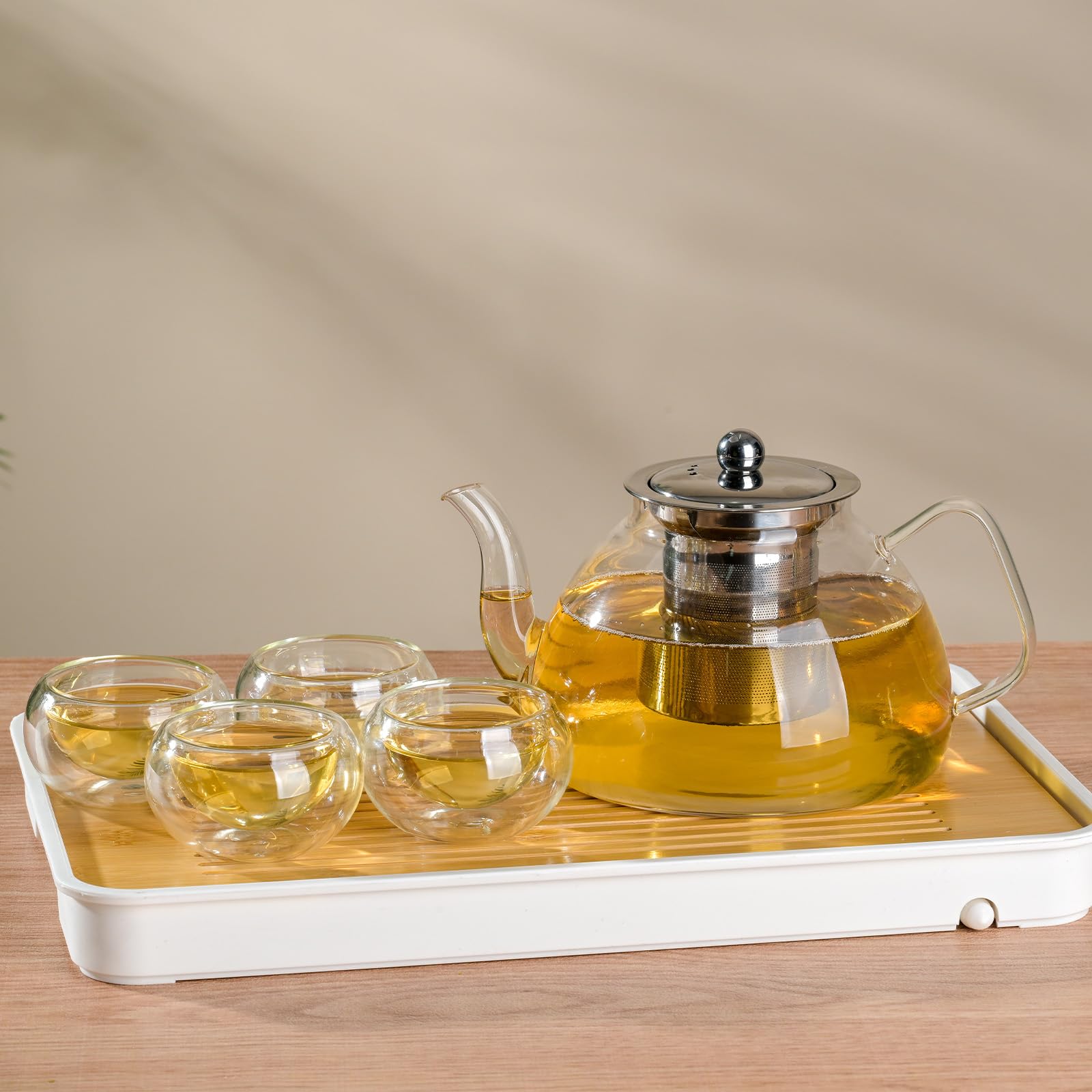 Conjunto Wlasss de 4 tazas, perfecto para compartir té