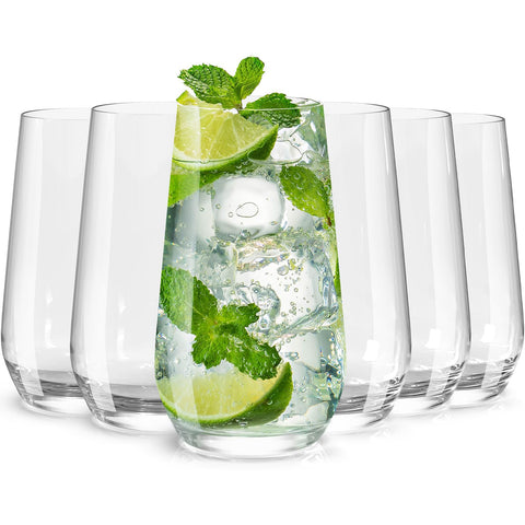 Vasos Wlasss de cristal, 485 ml, claridad para bebidas y presentación.