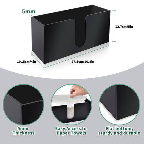 Acrílico negro de 5 mm, duradero y elegante para uso diario de Wltotuay