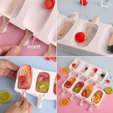 Paletas de silicona WMKGG tamaño estándar facilitan la preparación