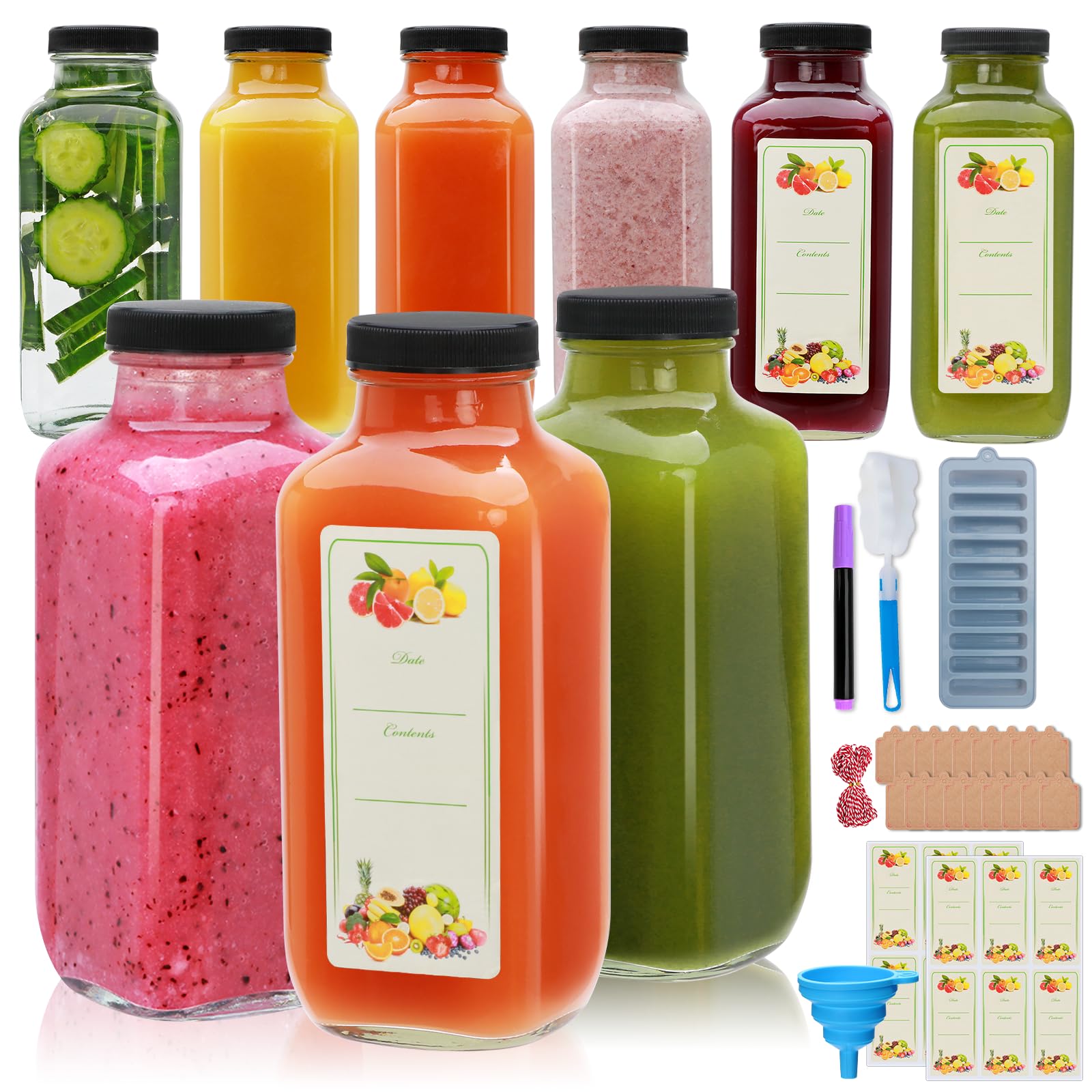 Botella Woaiwo-q de 473 ml con tapa hermética para conservar bebidas.