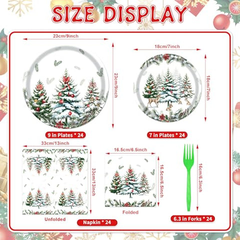 Wobeny servilletas navidad con diseño invernal, perfectas para completar la mesa