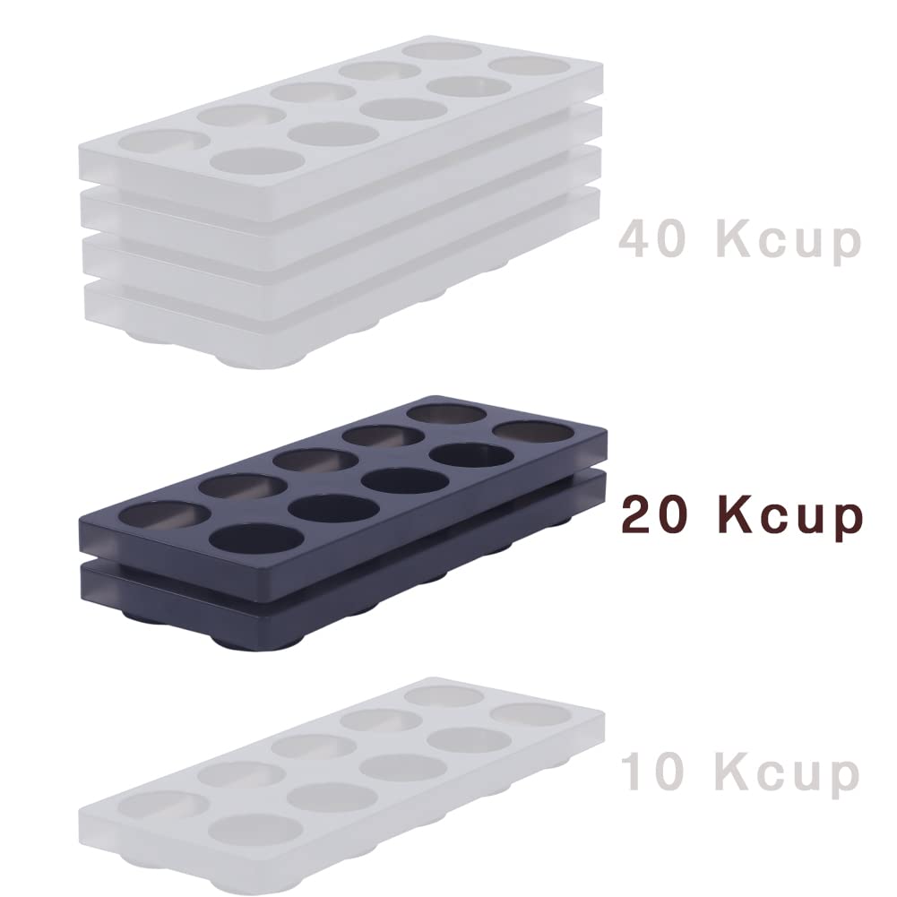 Wobivcs juego de bandejas de 10 ranuras para cajón de cocina compacto