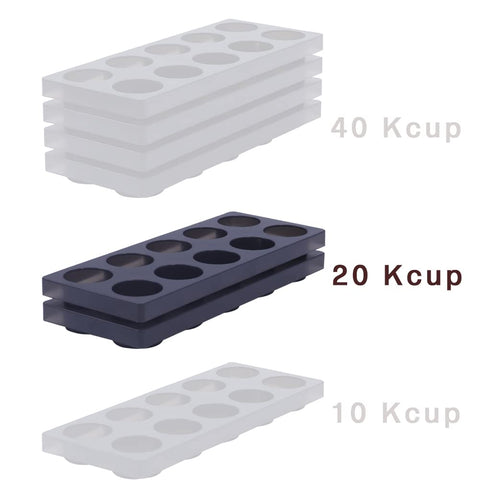 Wobivcs juego de bandejas de 10 ranuras para cajón de cocina compacto